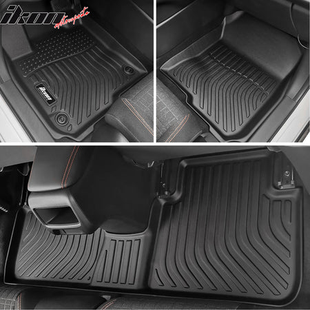 Fits 23-26 Honda HR-V 25 Acura ADX All Weather Floor Carpet & Rear Trunk Mat TPE