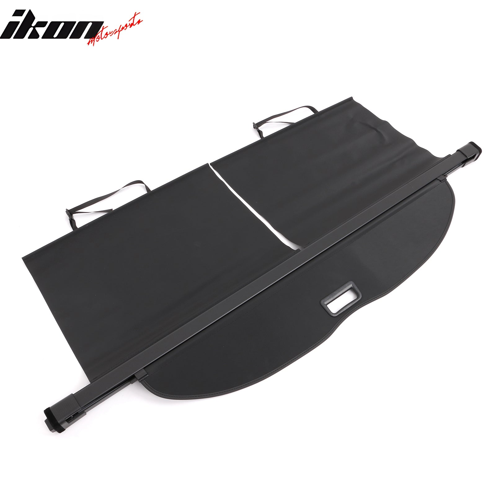 IKON MOTORSPORTS, Rear Cargo Cover Compatible With 2023-2026 Honda Pilot, Retractable Rear Trunk Security Cargo Cover Luggage Shade Black