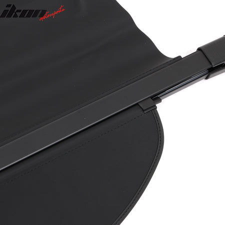 Fits 23-26 Honda Pilot Retractable Rear Trunk Cargo Cover Luggage Shade Black