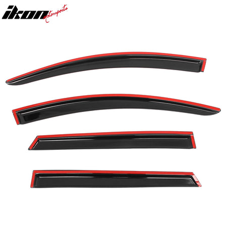 2023 - 2025 Kia Sportage 4PCS Tape on Window Visors Vent Rain Sun GuardsIkon Motorsports