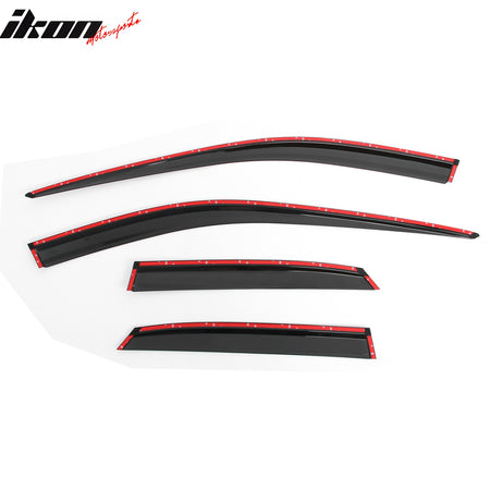 Fits 23-25 Lexus RX350 RX450h Window Visors Acrylic Rain Guards Vent Chrome Trim