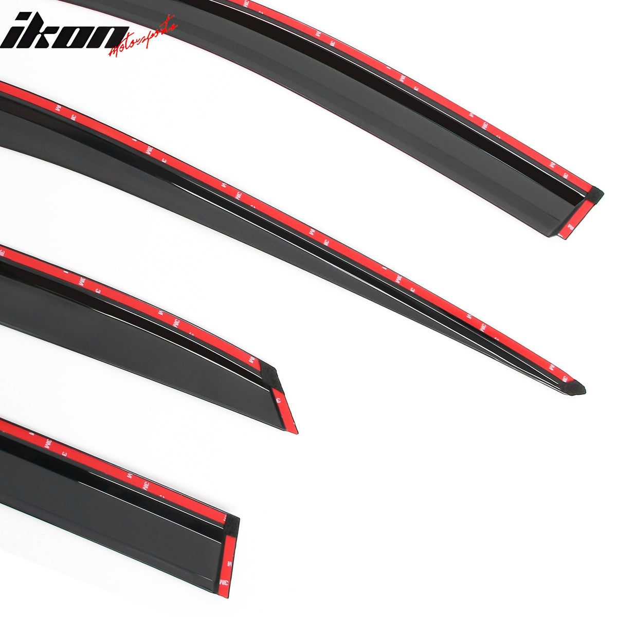 Fits 23-25 Lexus RX350 RX450h Window Visors Acrylic Rain Guards Vent Chrome Trim