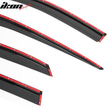 Fits 23-25 Lexus RX350 RX450h Window Visors Acrylic Rain Guards Vent Chrome Trim