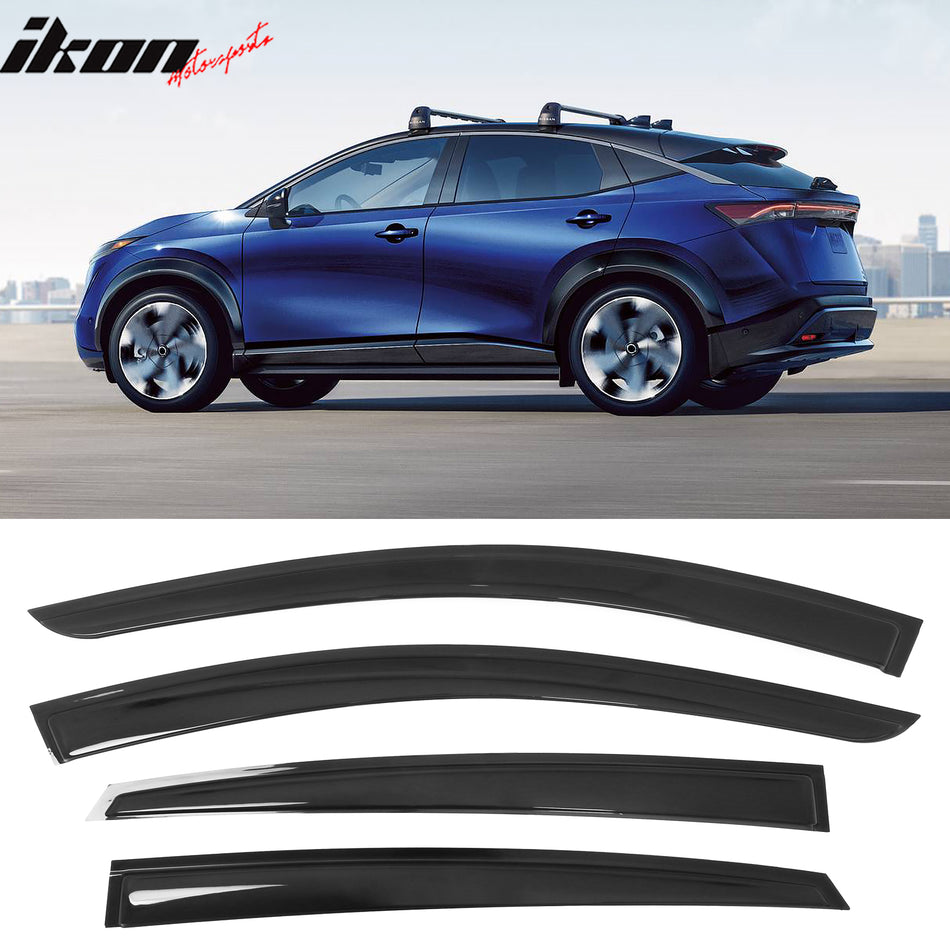 2023-2025 Nissan ARIYA Side Window Visors Vent Rain Sun Guards Acrylic