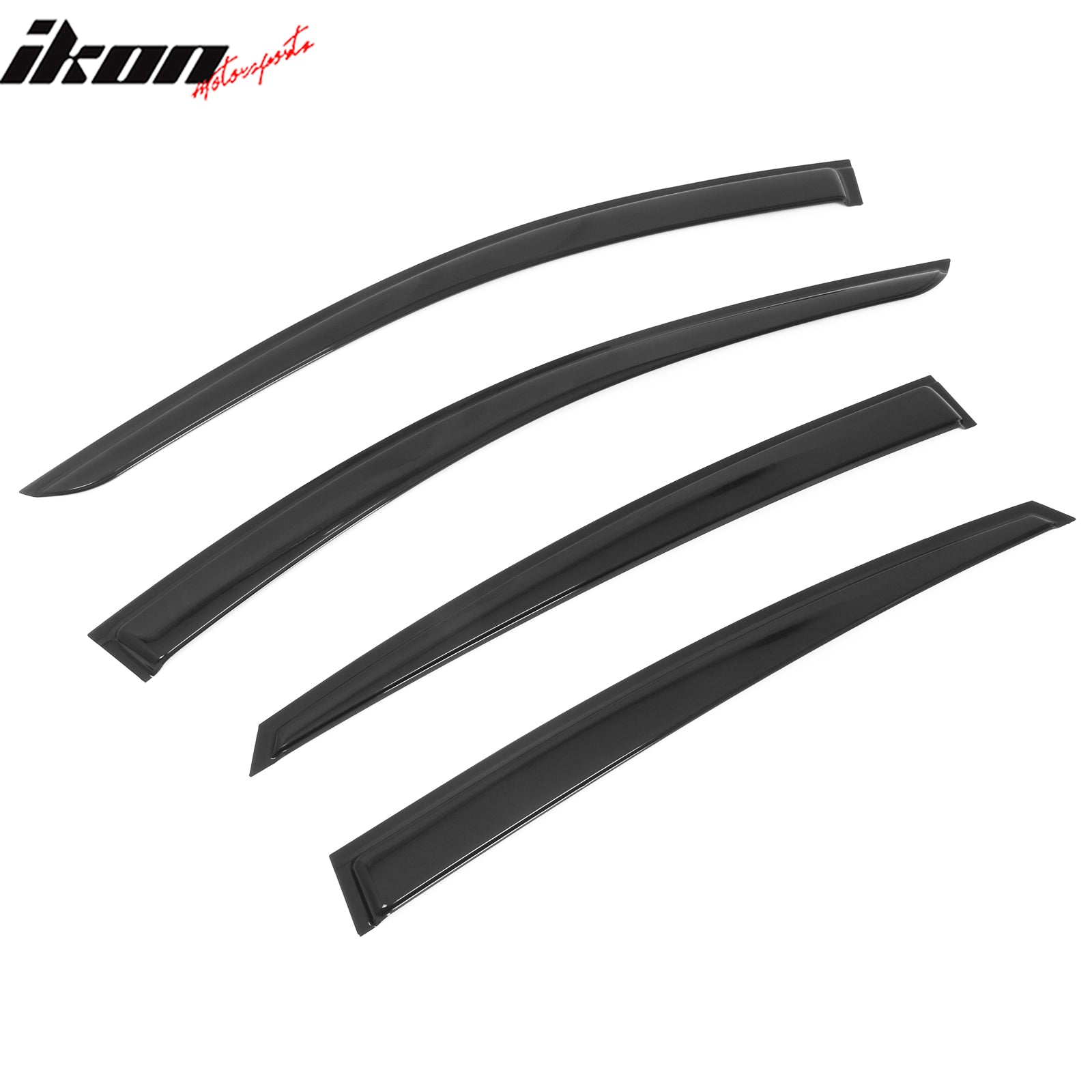 Fits 23-25 Nissan ARIYA Window Visors Vent Rain Wind Sun Guard Deflector Tape-On