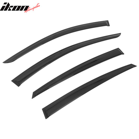 Fits 23-25 Nissan ARIYA Window Visors Vent Rain Wind Sun Guard Deflector Tape-On