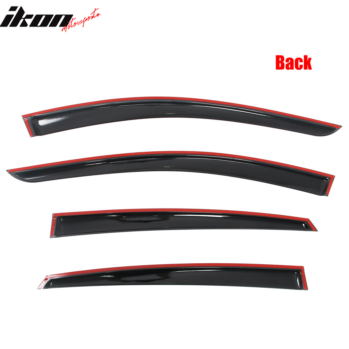 Fits 23-25 Nissan ARIYA Window Visors Vent Rain Wind Sun Guard Deflector Tape-On