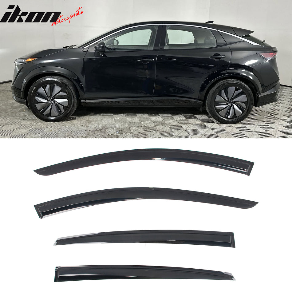 Window Visors Deflector for Nissan ARIYA 2023-2025 Mugen Style Acrylic 4PC