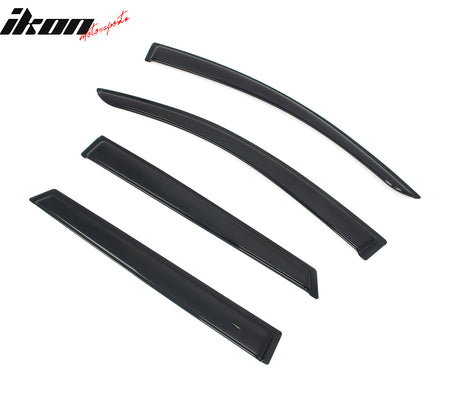 Fits 23-26 Subaru Solterra bZ4X Slim Window Visors Acrylic Sun Shade Rain Guard