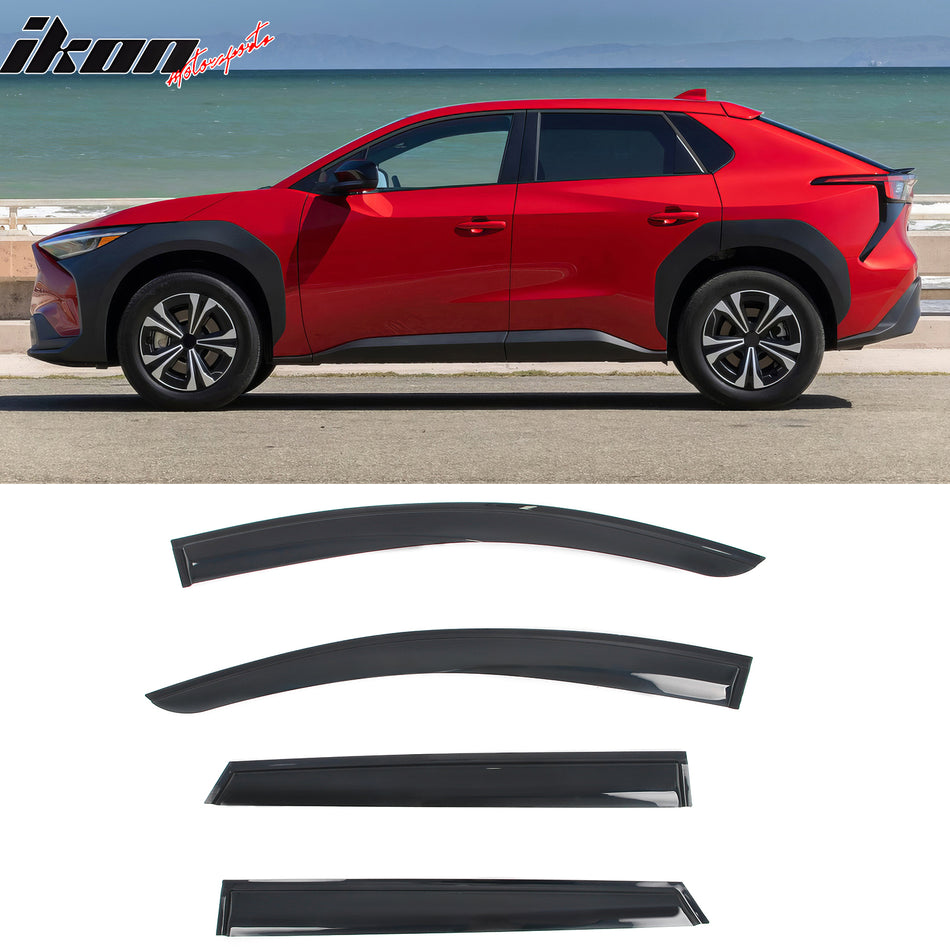 2023-2025 Subaru Solterra Toyota bZ4X Mugen Style Window Visor Acrylic