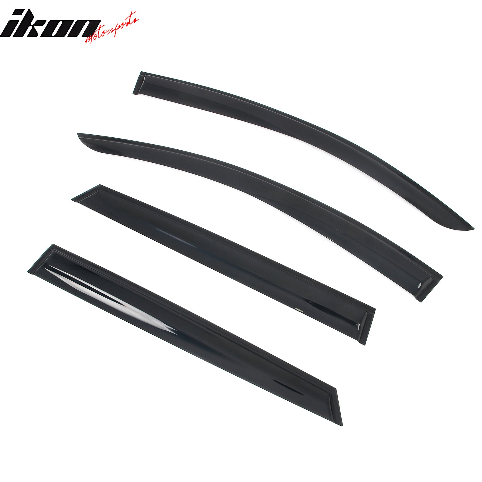 Fits 23-26 Subaru Solterra bZ4X Mugen Window Visors Acrylic Sun Shade Rain Guard