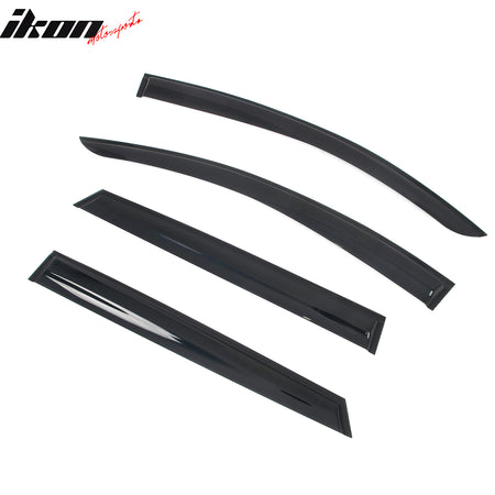Fits 23-26 Subaru Solterra bZ4X Mugen Window Visors Acrylic Sun Shade Rain Guard