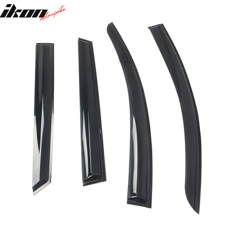 Fits 23-26 Subaru Solterra bZ4X Mugen Window Visors Acrylic Sun Shade Rain Guard