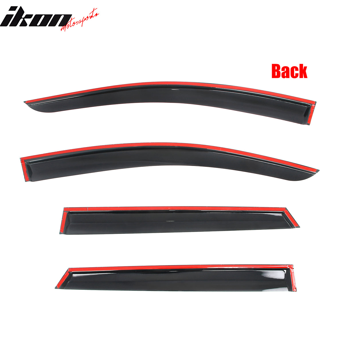 Fits 23-26 Subaru Solterra bZ4X Mugen Window Visors Acrylic Sun Shade Rain Guard