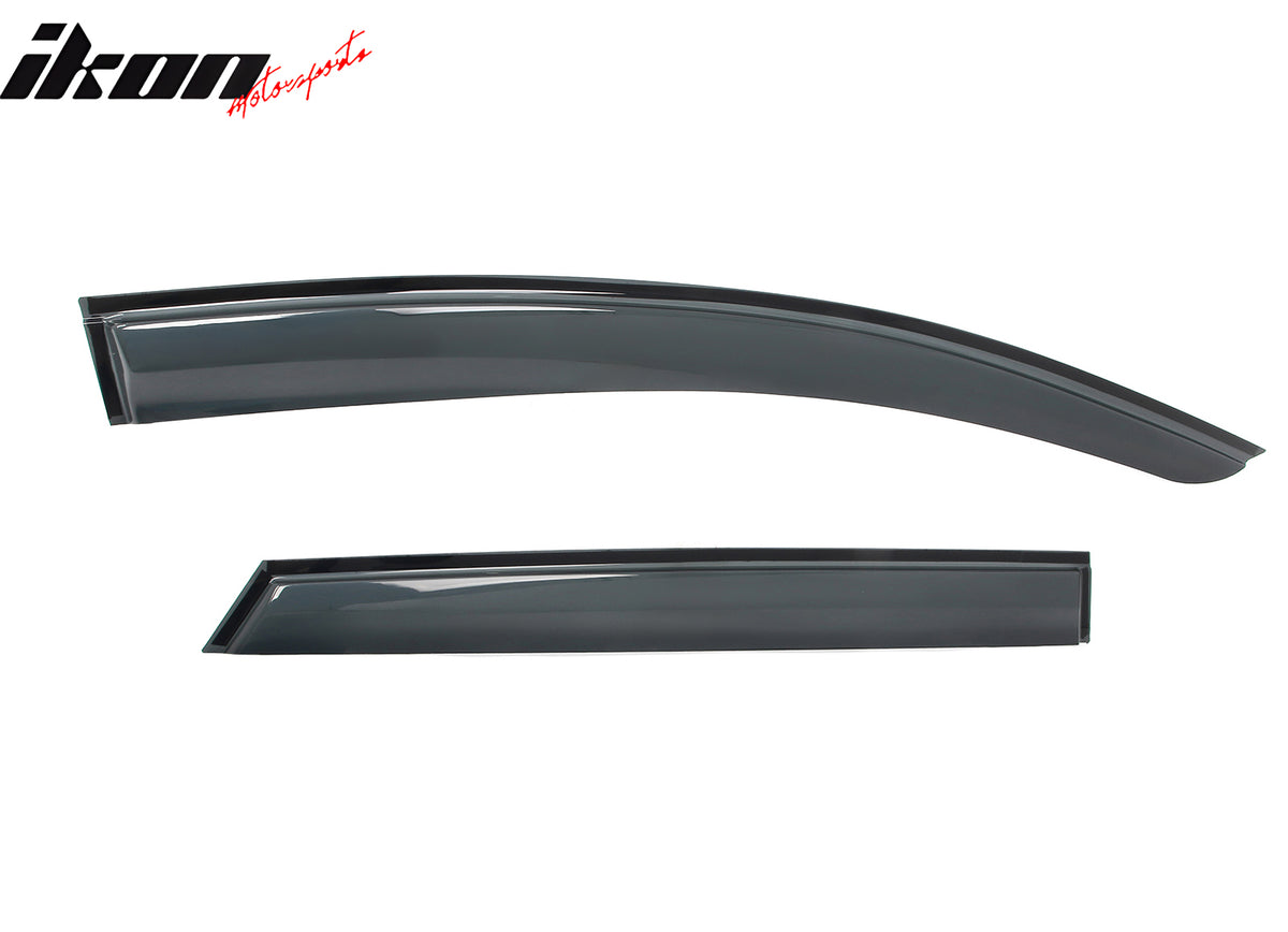 Fits 23-26 Subaru Solterra bZ4X Mugen Window Visors Acrylic Sun Shade Rain Guard