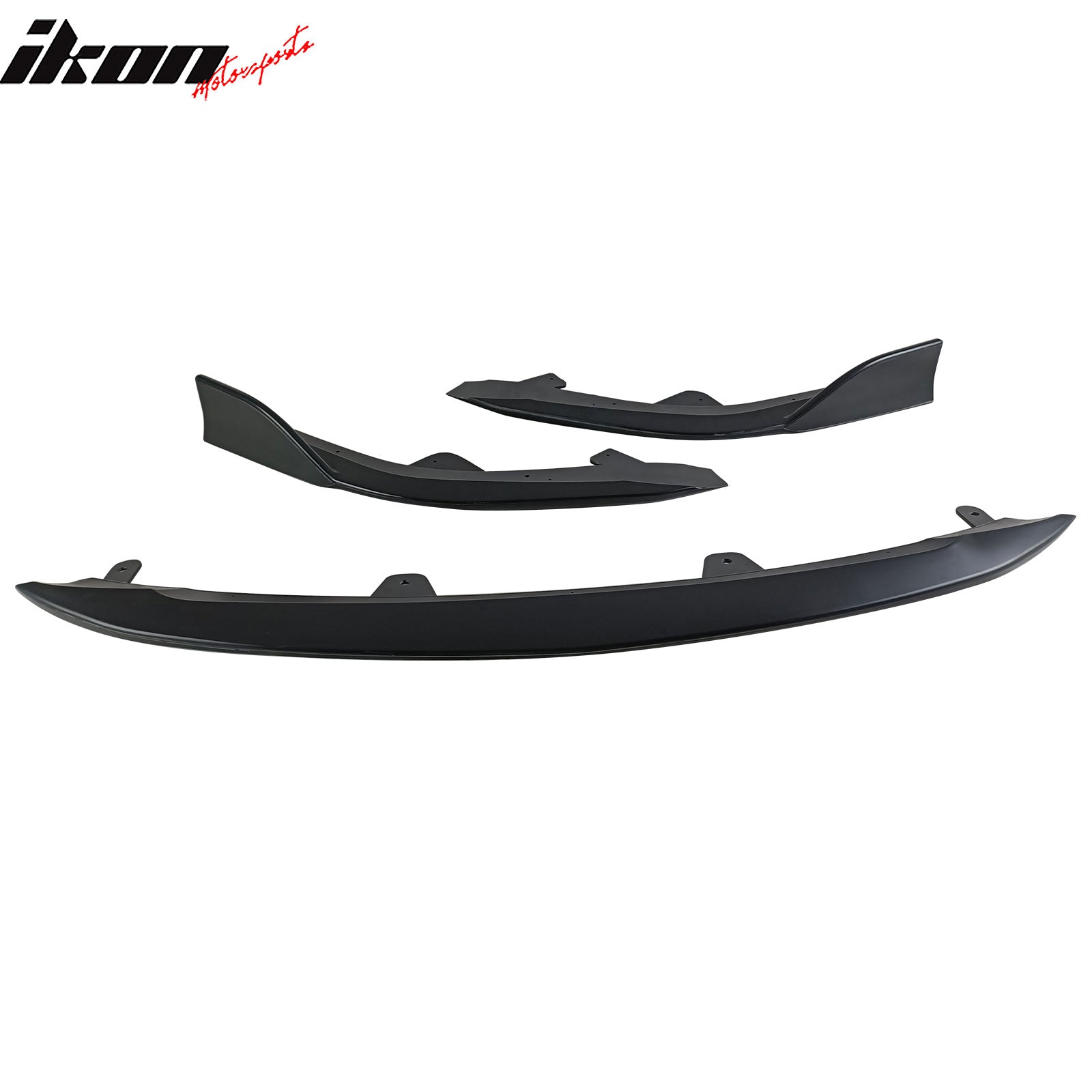 Fits 23-25 Toyota Corolla E210 Hatchback Front Bumper Lip Chin Primer Black 3PCS