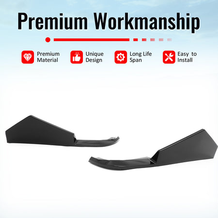 Fits 23-26 BMW G20 3-Series IKON Style Rear Bumper Side Corner Apron Gloss Black