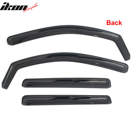 Fits 23-26 Chevrolet Colorado GMC Canyon Crew Cab In-Channel Window Visors Guard