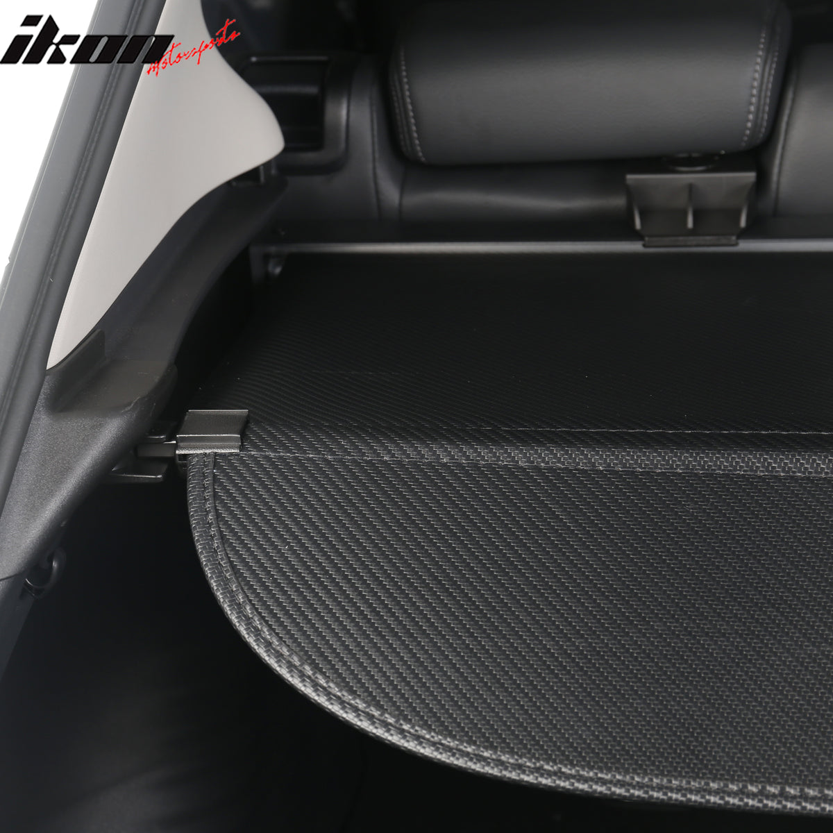 Fits 23-26 Honda HR-V HRV Retractable Rear Trunk Cargo Cover Carbon Fiber Print