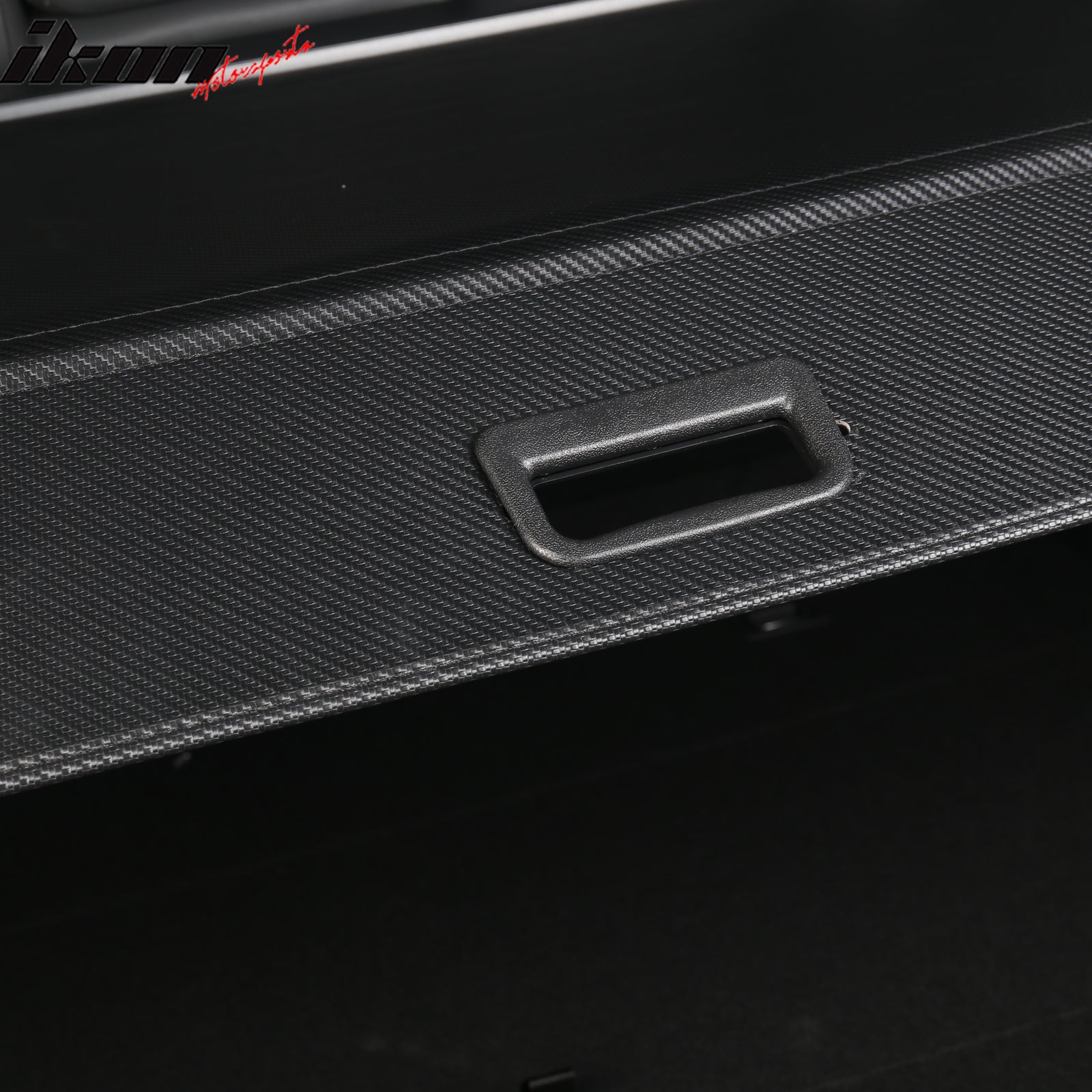 Fits 23-26 Honda HR-V HRV Retractable Rear Trunk Cargo Cover Carbon Fiber Print