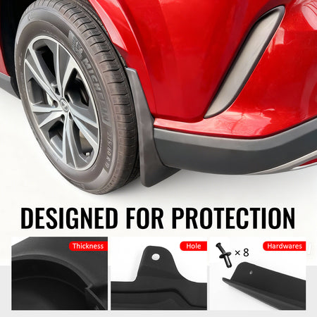Fits 23-26 Lexus RX350 RX500h Front & Rear Fender Mud Flaps Splash Guards PP