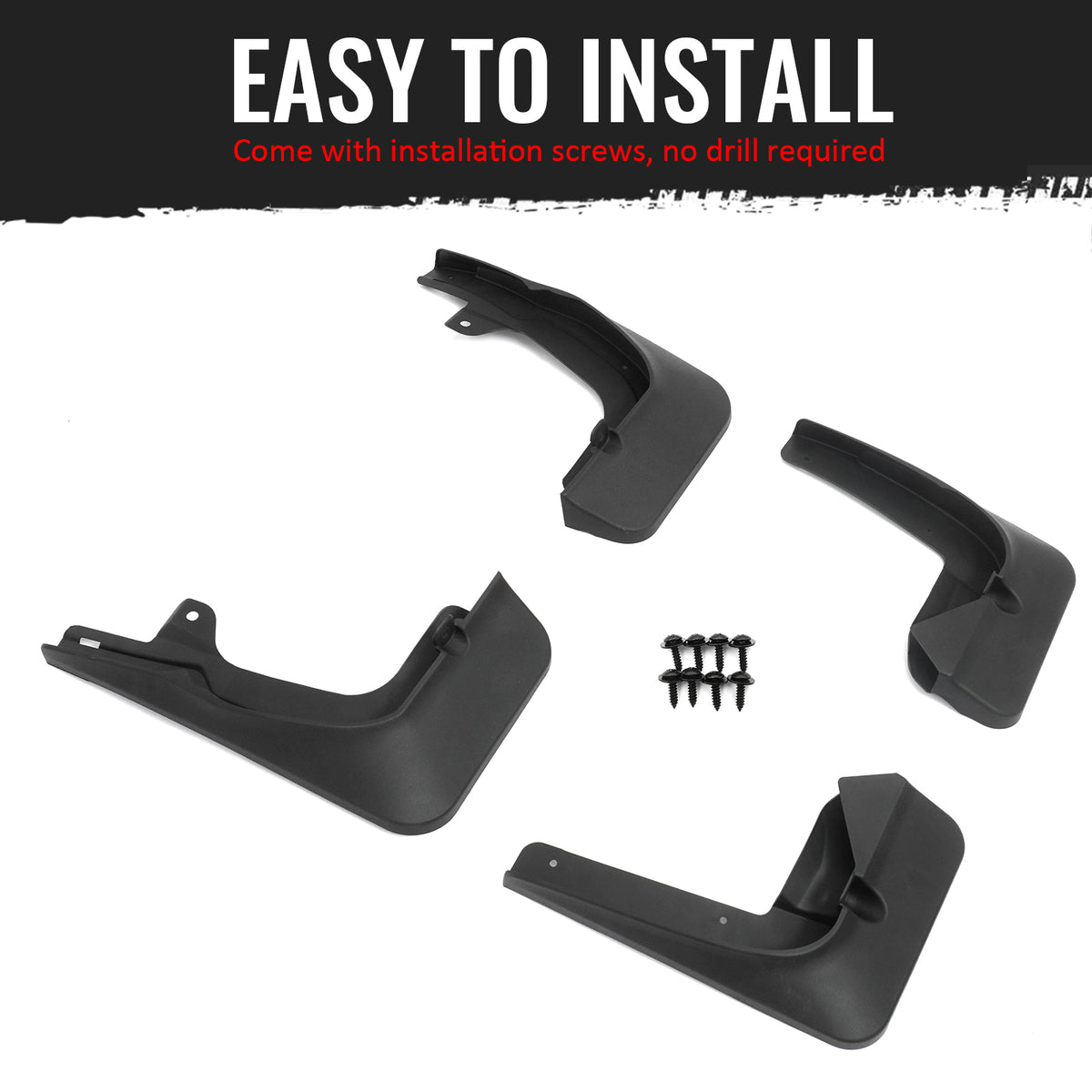 Fits 23-26 Lexus RX350 RX500h Front & Rear Fender Mud Flaps Splash Guards PP