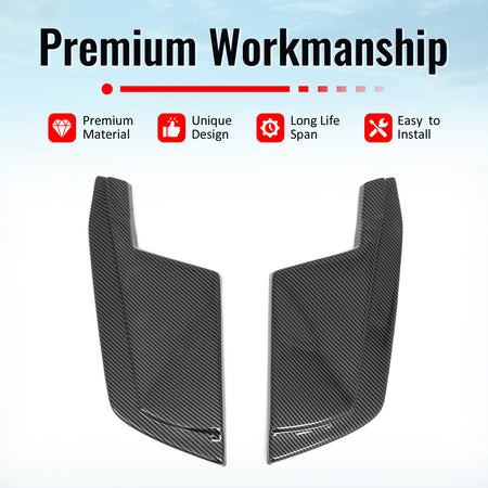 For 23-26 Nissan Z Carbon Fiber Print V Style Rear Bumper Side Corner Aprons Cap