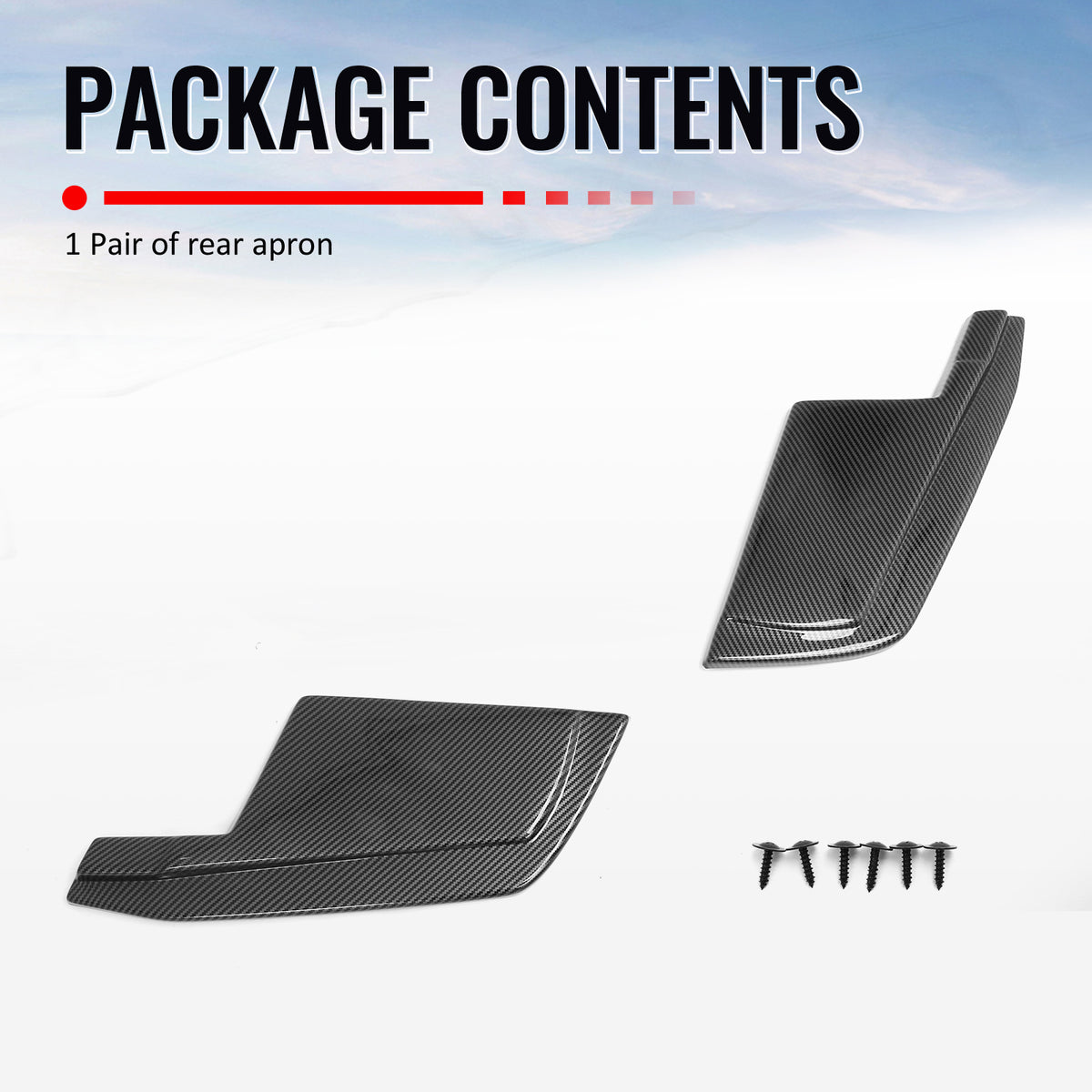 For 23-26 Nissan Z Carbon Fiber Print V Style Rear Bumper Side Corner Aprons Cap