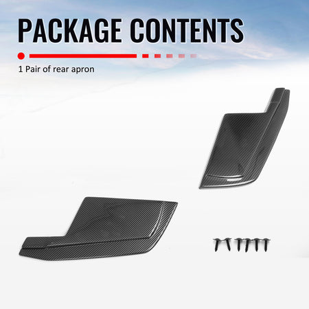 For 23-26 Nissan Z Carbon Fiber Print V Style Rear Bumper Side Corner Aprons Cap