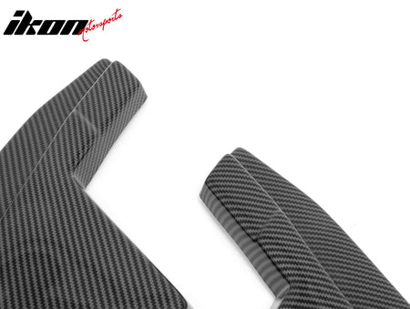 For 23-26 Nissan Z Carbon Fiber Print V Style Rear Bumper Side Corner Aprons Cap