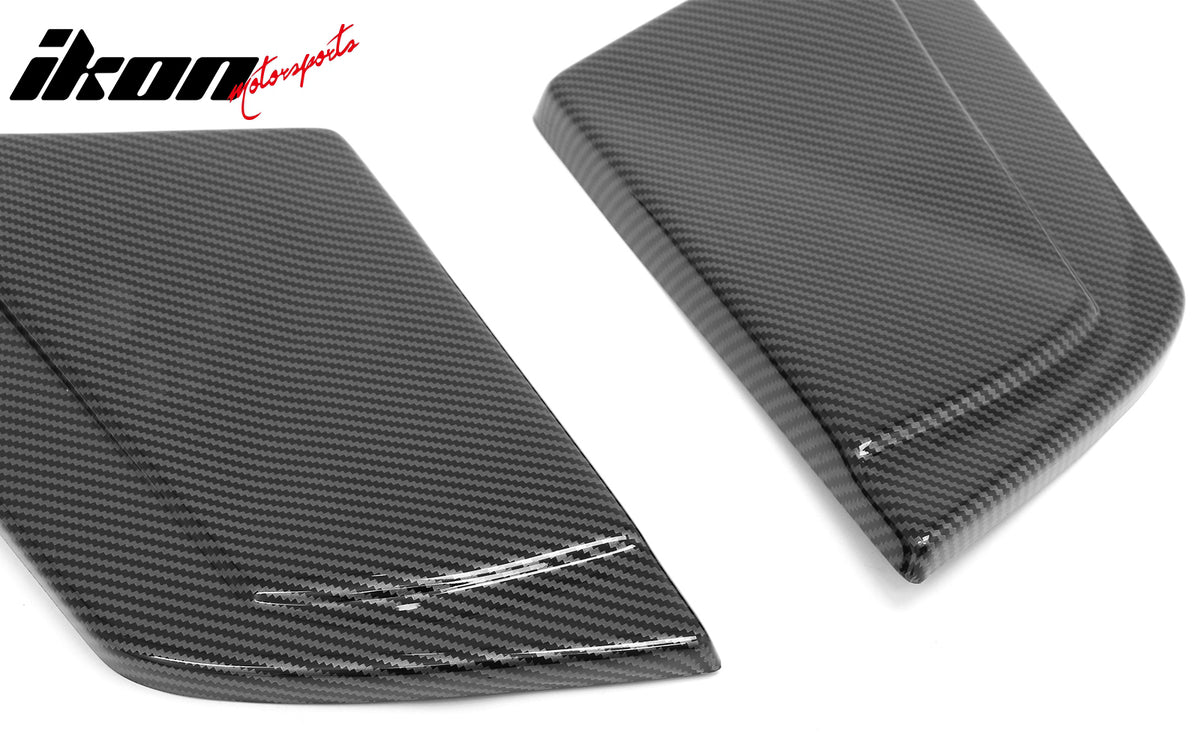 For 23-26 Nissan Z Carbon Fiber Print V Style Rear Bumper Side Corner Aprons Cap