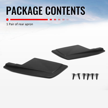For 23-26 Nissan Z 400Z Matte Black V Style Rear Bumper Side Corner Aprons Cap