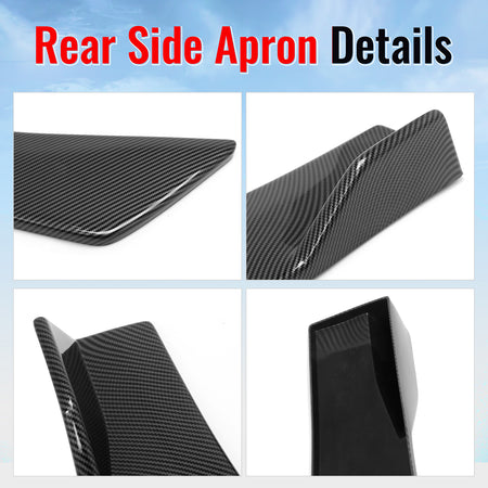 For 23-26 Solterra Carbon Fiber Print ST Style Rear Bumper Side Corner Apron Cap