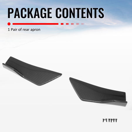 For 23-26 Solterra Carbon Fiber Print ST Style Rear Bumper Side Corner Apron Cap