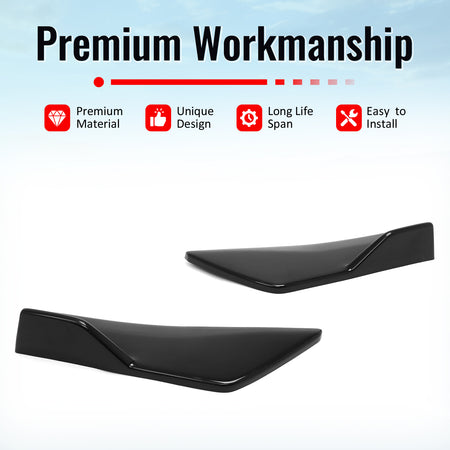 For 23-26 Subaru Solterra Gloss Black ST Style Rear Bumper Side Corner Apron Cap