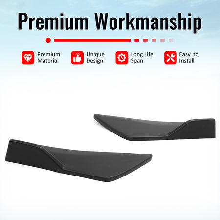 For 23-26 Subaru Solterra Matte Black ST Style Rear Bumper Side Corner Apron Cap