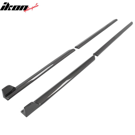 Fits 23-26 Solterra ST Style Side Skirt Extension Molding ABS Carbon Fiber Print