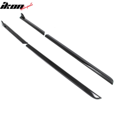 Fits 23-26 Subaru Solterra ST Style Side Skirt Extension Molding ABS Gloss Black