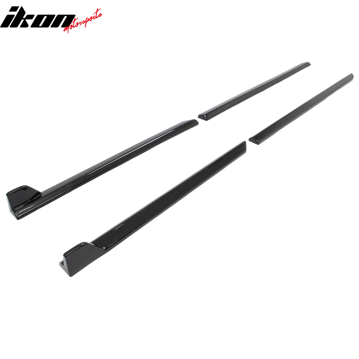 Fits 23-26 Subaru Solterra ST Style Side Skirt Extension Molding ABS Gloss Black