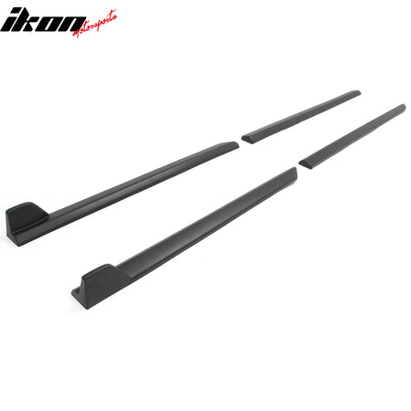 Fits 23-26 Subaru Solterra ST Style Side Skirt Extension Molding ABS Matte Black