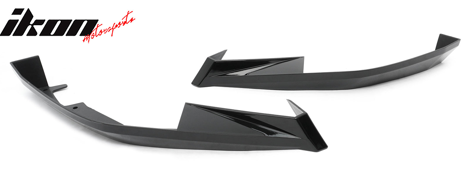 Fits 23-26 Toyota GR Corolla AS Style Rear Bumper Aprons Gloss Black ABS 2PCS