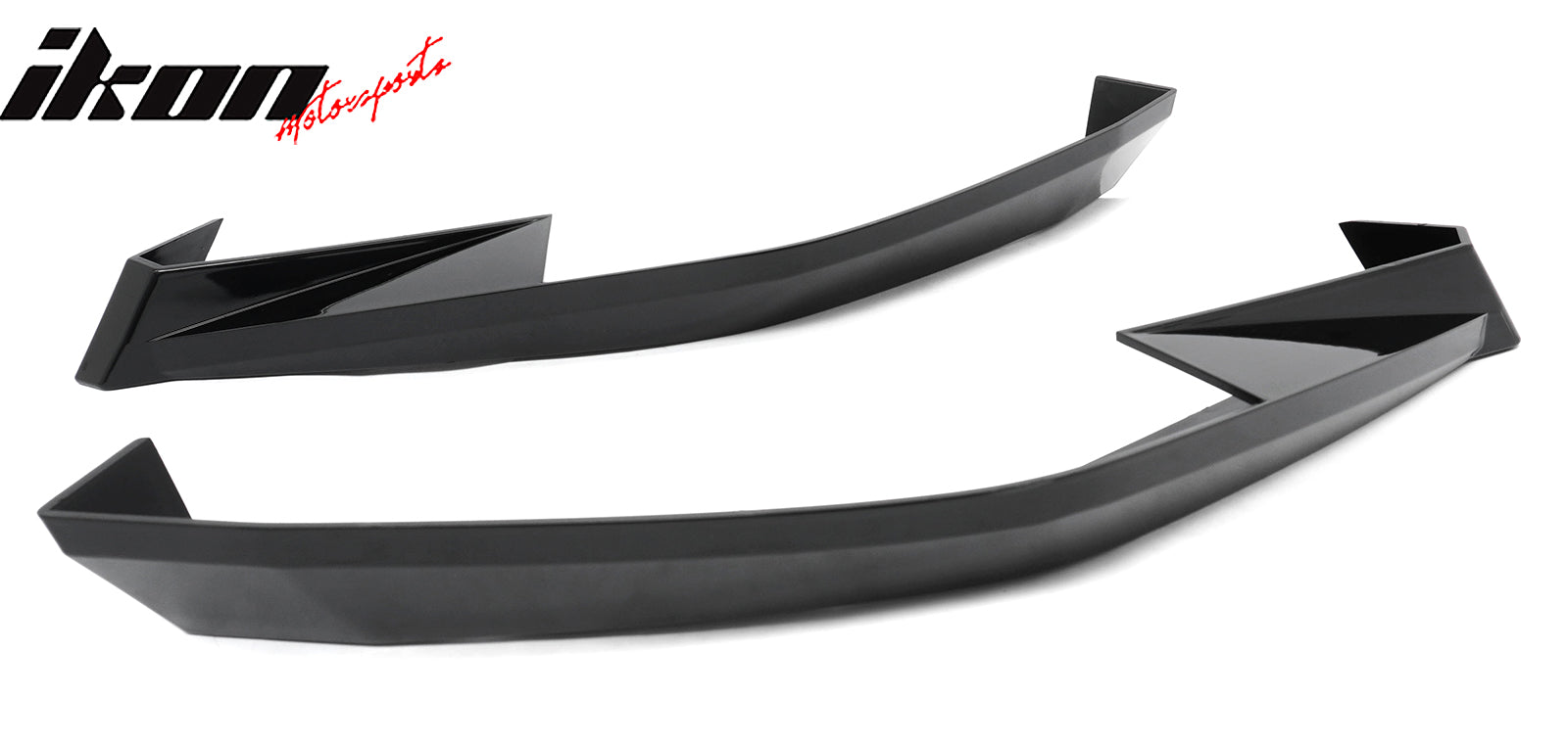Fits 23-26 Toyota GR Corolla AS Style Rear Bumper Aprons Gloss Black ABS 2PCS