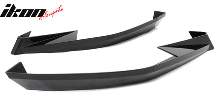 Fits 23-26 Toyota GR Corolla AS Style Rear Bumper Aprons Gloss Black ABS 2PCS