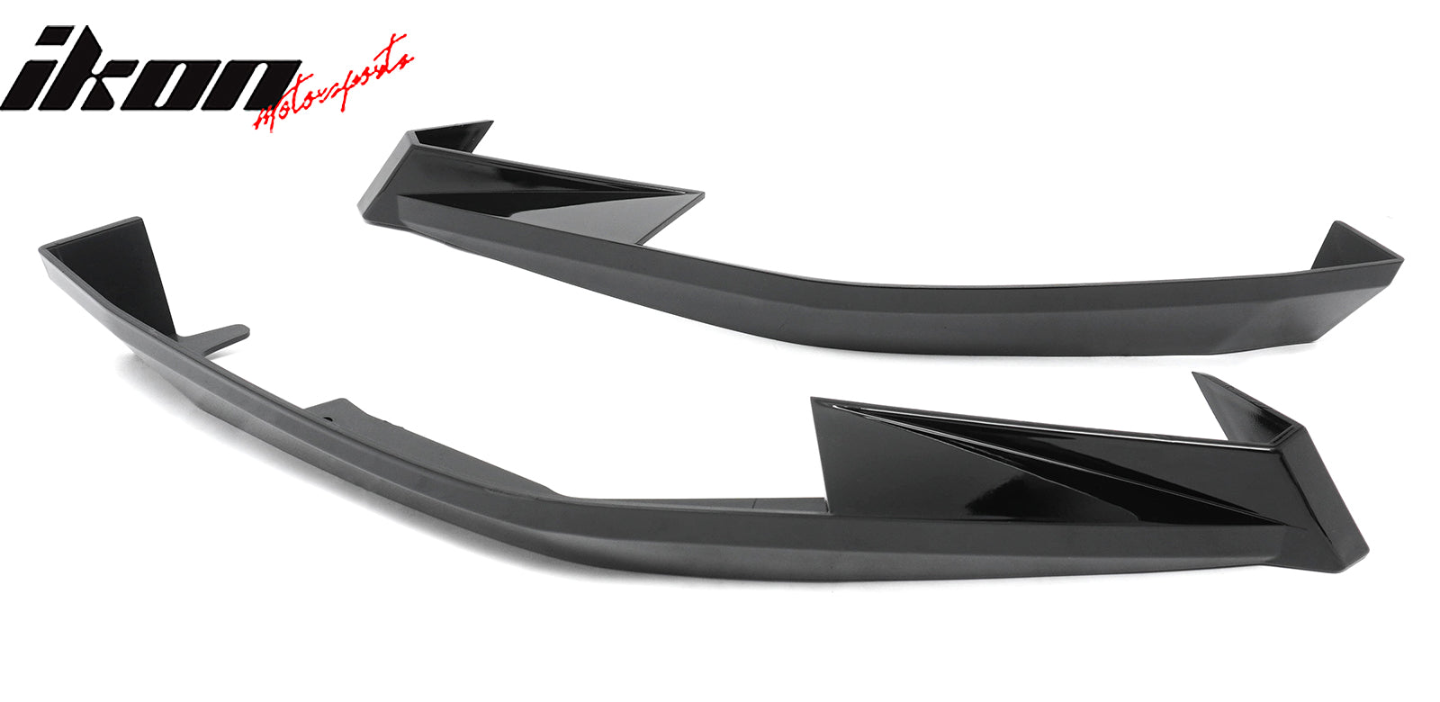 Fits 23-26 Toyota GR Corolla AS Style Rear Bumper Aprons Gloss Black ABS 2PCS
