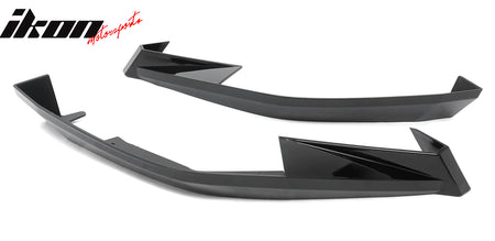 Fits 23-26 Toyota GR Corolla AS Style Rear Bumper Aprons Gloss Black ABS 2PCS