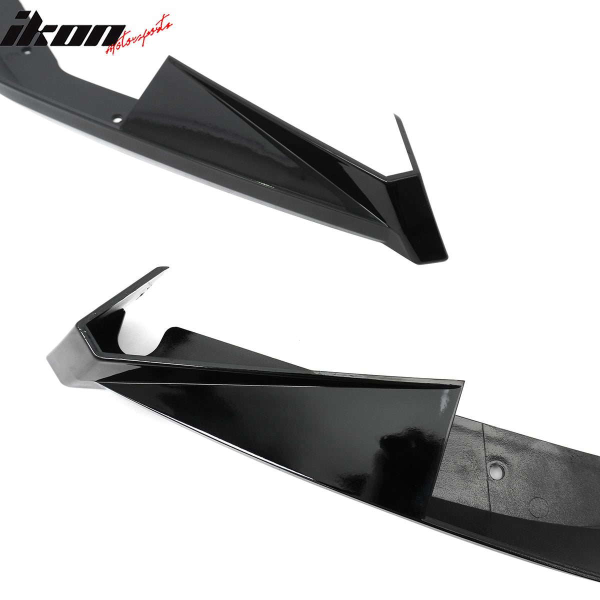 Fits 23-26 Toyota GR Corolla AS Style Rear Bumper Aprons Gloss Black ABS 2PCS
