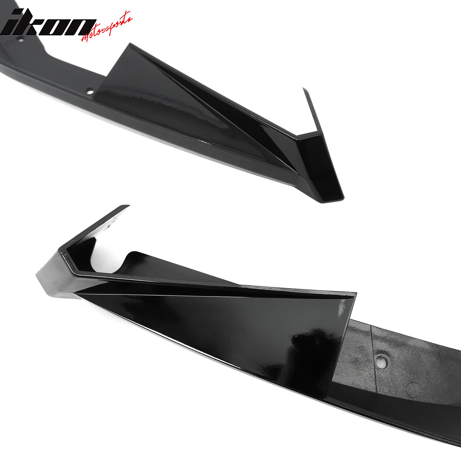Fits 23-26 Toyota GR Corolla AS Style Rear Bumper Aprons Gloss Black ABS 2PCS