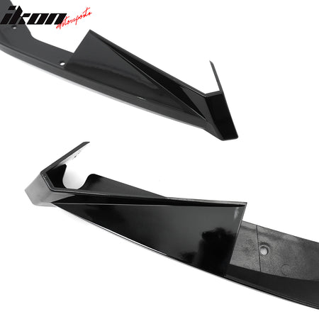 Fits 23-26 Toyota GR Corolla AS Style Rear Bumper Aprons Gloss Black ABS 2PCS