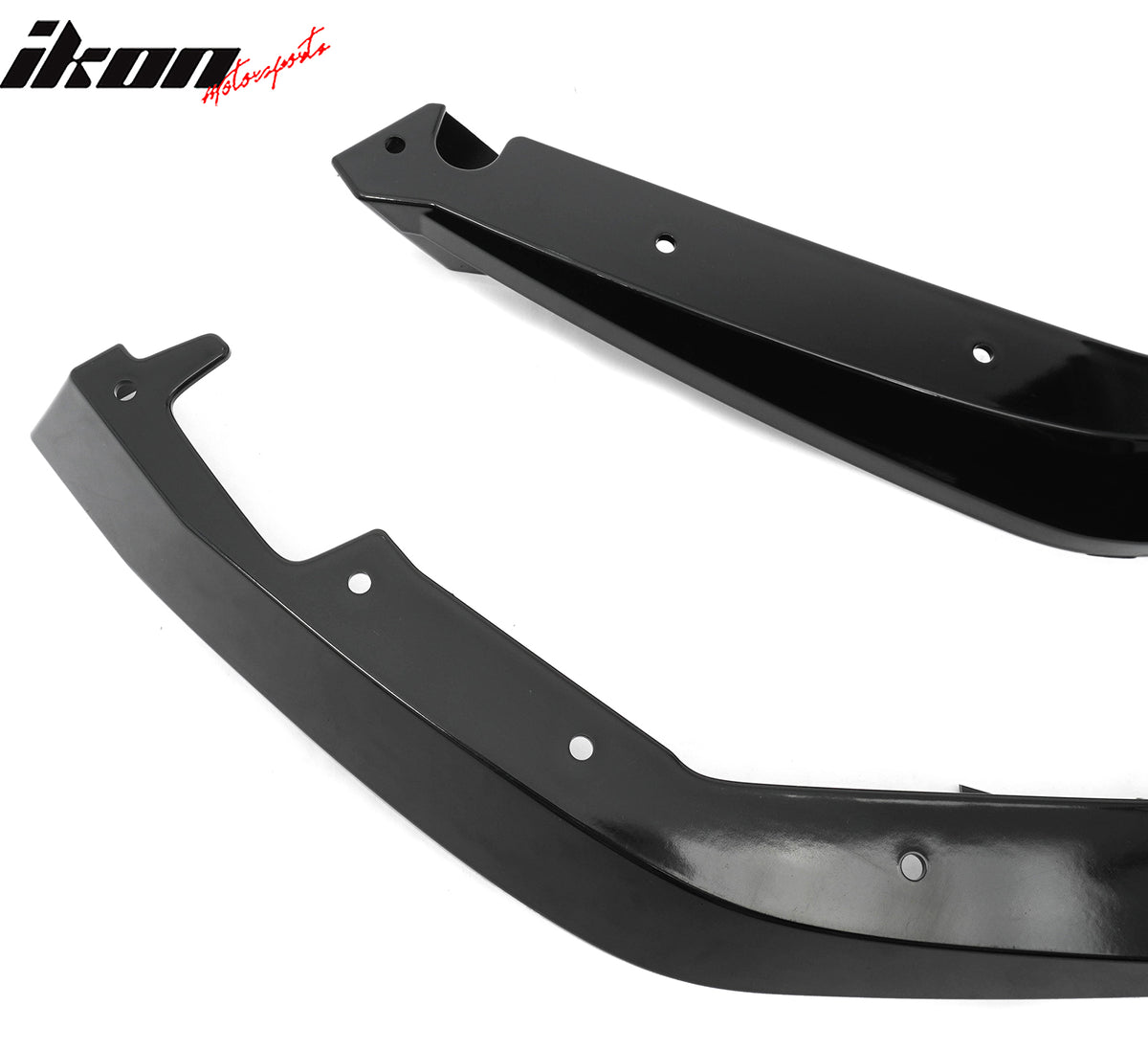 Fits 23-26 Toyota GR Corolla AS Style Rear Bumper Aprons Gloss Black ABS 2PCS