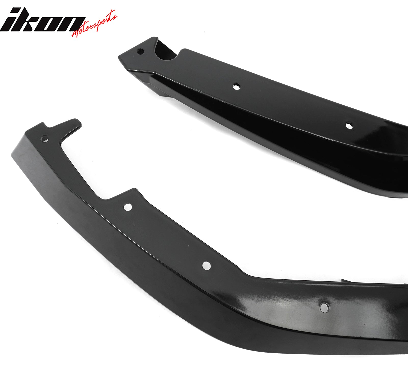 Fits 23-26 Toyota GR Corolla AS Style Rear Bumper Aprons Gloss Black ABS 2PCS